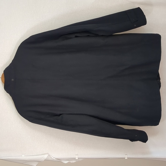 DKNY Men's Mid Length Stadium Wool Blend Coat In Navy Blue Size XL - Picture 12 of 16